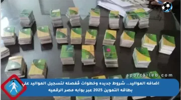 إضافة المواليد.. شروط جديدة وخطوات مُفصلة لتسجيل المواليد على بطاقة التموين 2025 عبر بوابة مصر الرقمية